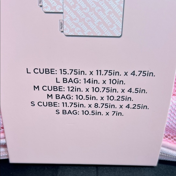Juicy Couture | Pink Packing Cubes & Packing Bag Set (6 piece) - Picture 4 of 11